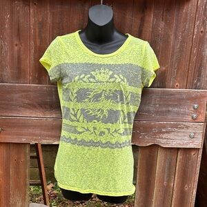 Express Lime Green Graphic Tee